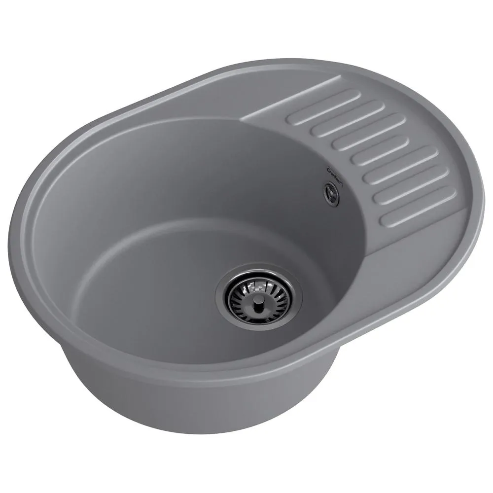 Кухонная мойка GranFest QUARZ 58, темно-серый