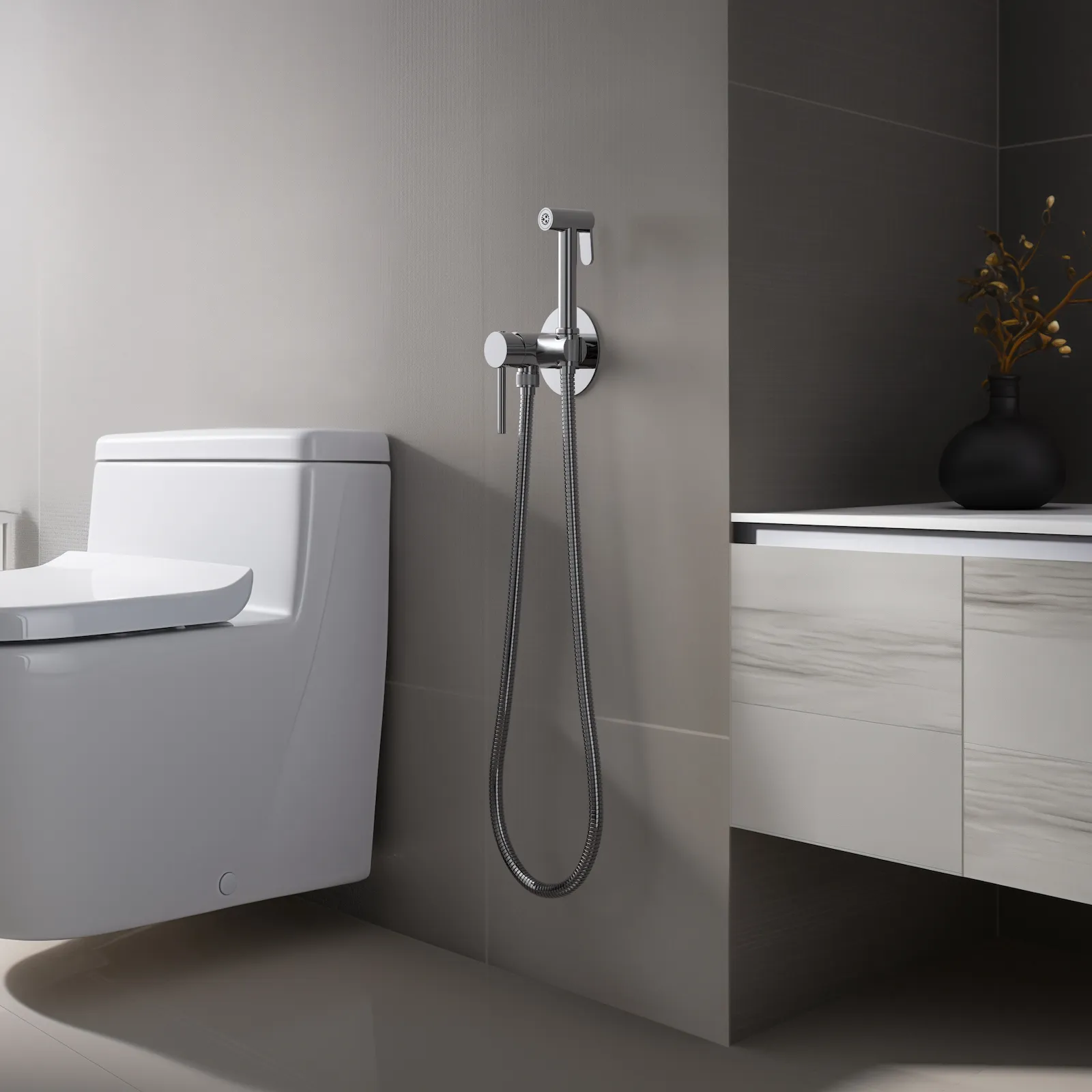 Смеситель встроенный с гигиеническим душем Timo Saona хром (2338/00SM)