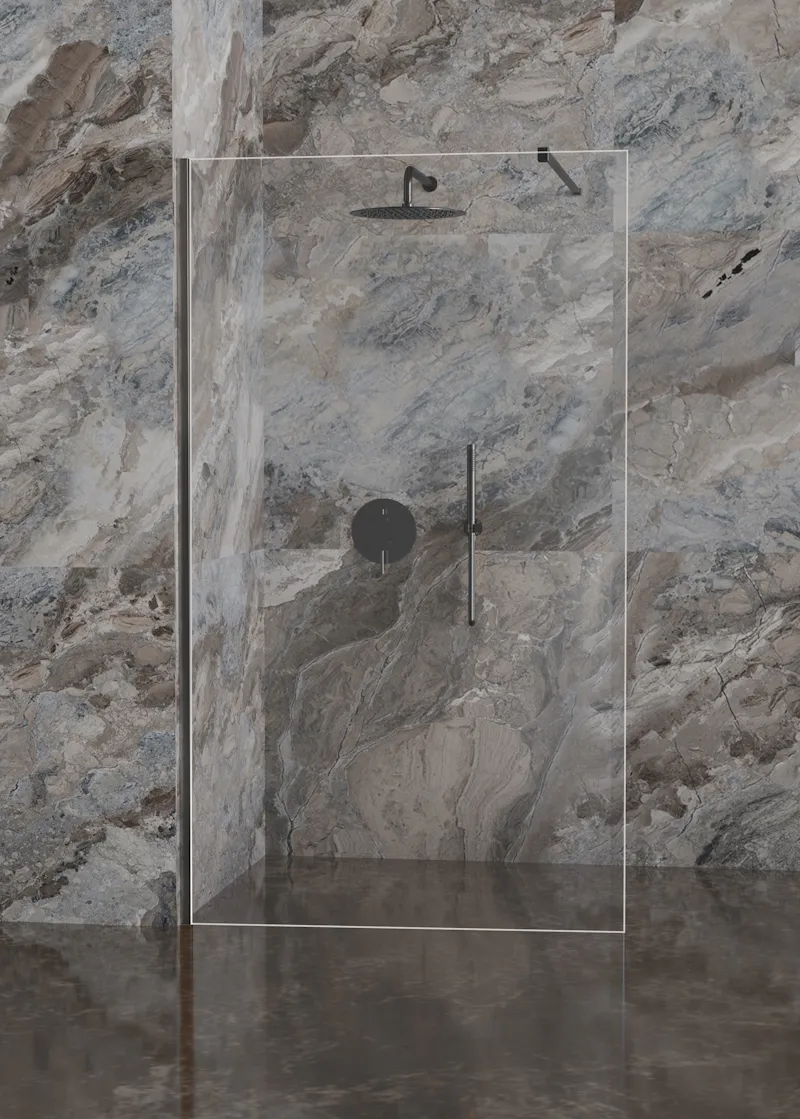 Душевая система встраиваемая Knotlor SS-26/GM, вороненая сталь