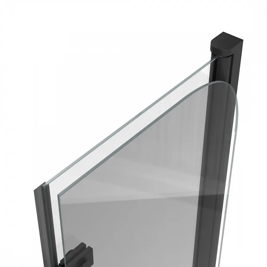 Шторка на ванну 100х140 см Maretti Valentina VA41R100140097-560, профиль черный