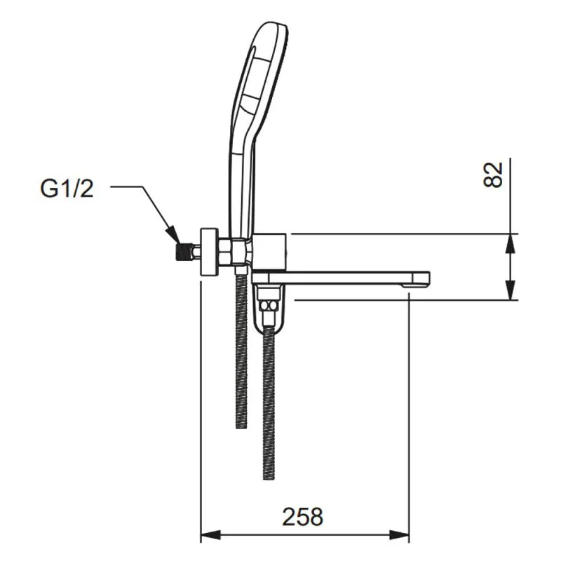 Смеситель для ванны GAPPO G3210, хром