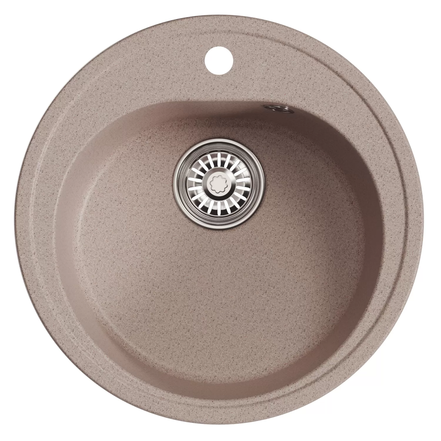 Мойкa MIXLINE ML-GM11 круглая  песочная (302) 500мм (глуб. чаши 180) NEW (551819)