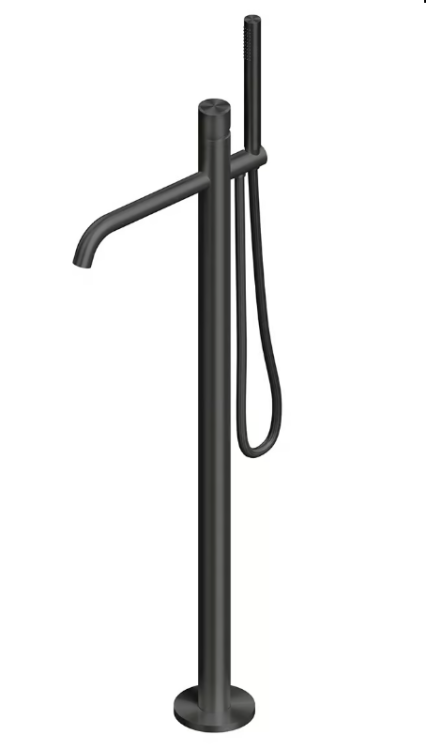 Смеситель для ванны и душа Quadro design Stereo, золото черное (16 62/1 ON)