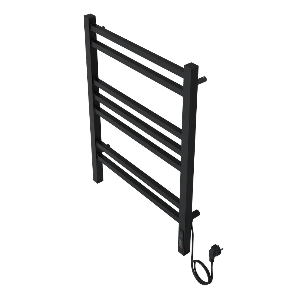 Полотенцесушитель электрический Aquatek Альтаир П7 500х700, quick touch, черный муар