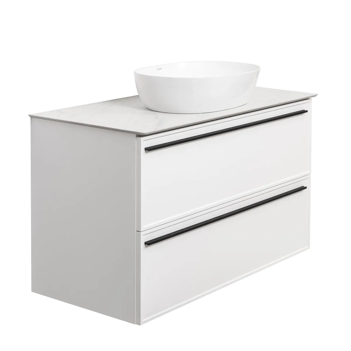 Тумба под раковину подвесная La Fenice Elba TWIN FNC-01-ELB-B-100-2, белая