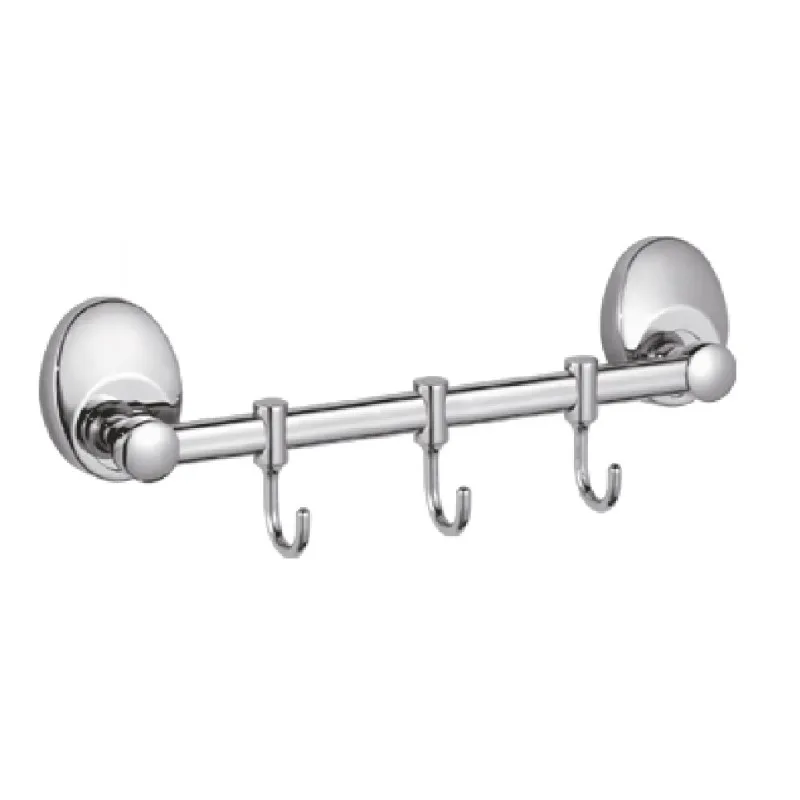 Планка с крючками для полотенец D-Lin D201855-3, хром
