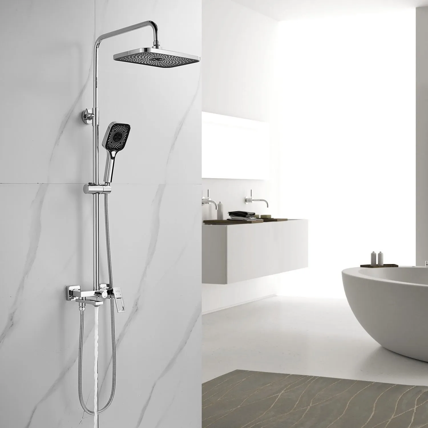 Душевая система Raffine F3696, хром