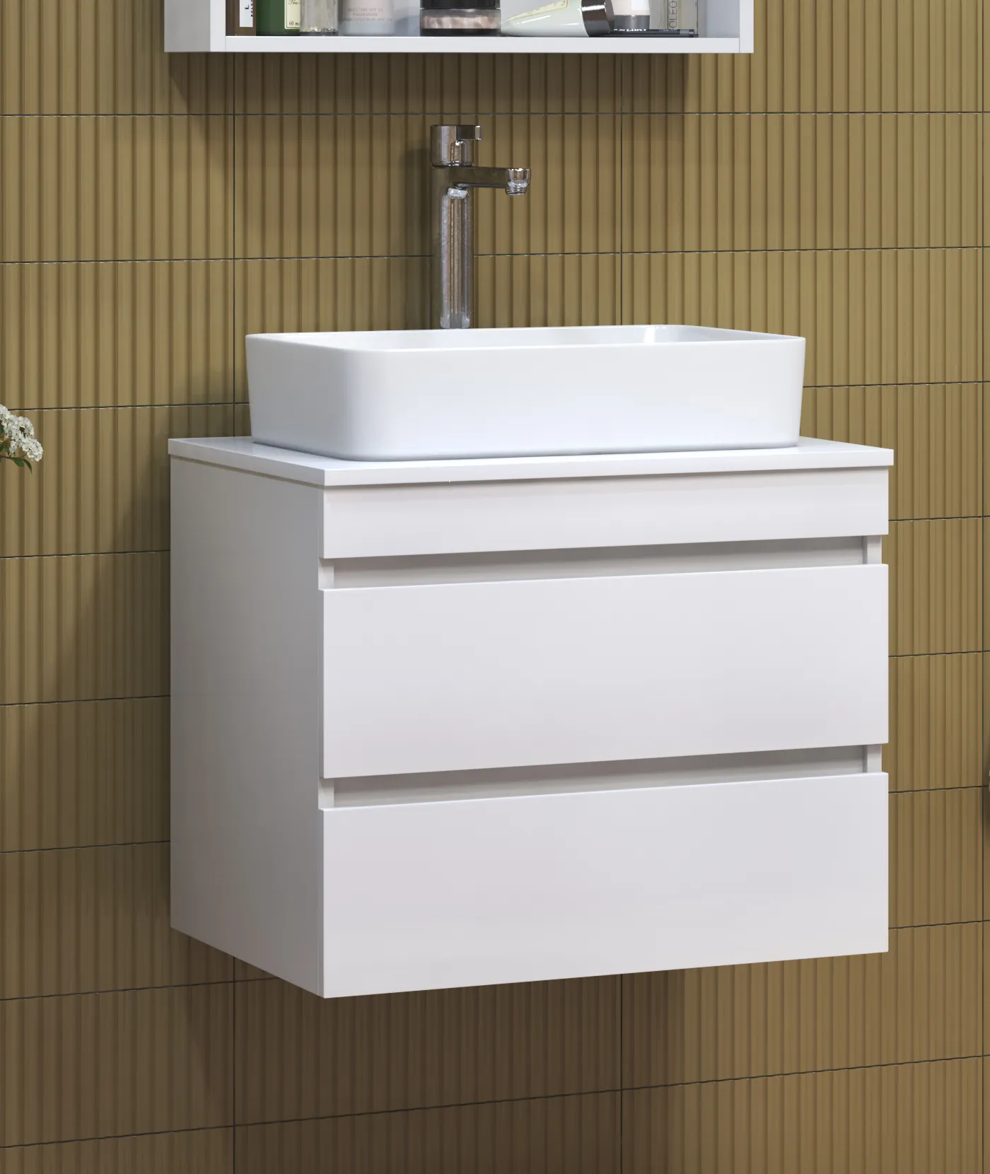 Тумба с раковиной подвесная VIGO Urban tp.URB.60.2Y, 60 см