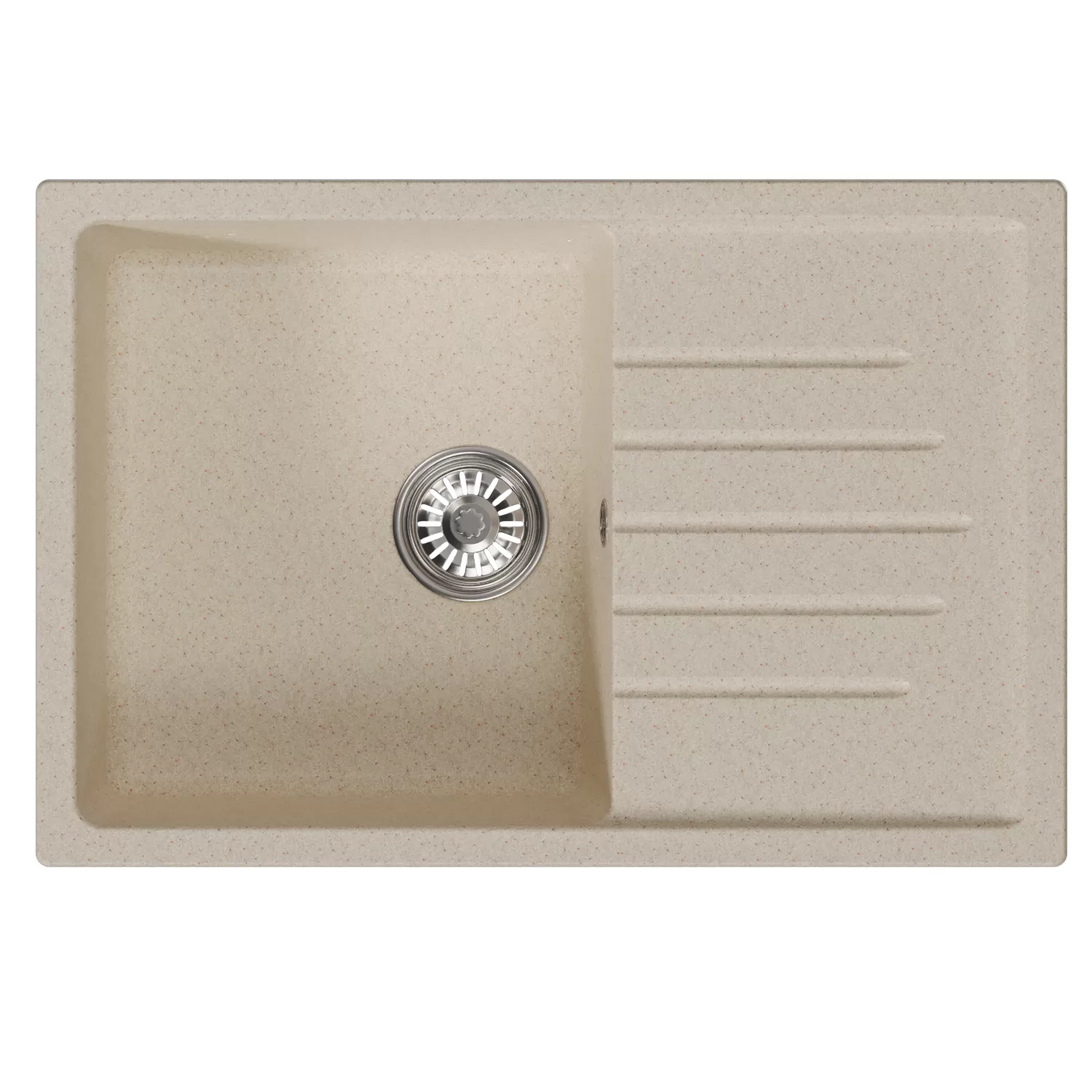 Мойка MIXLINE ML-GM19 с крылом  бежевая (328) 750*500*200мм NEW (551985)