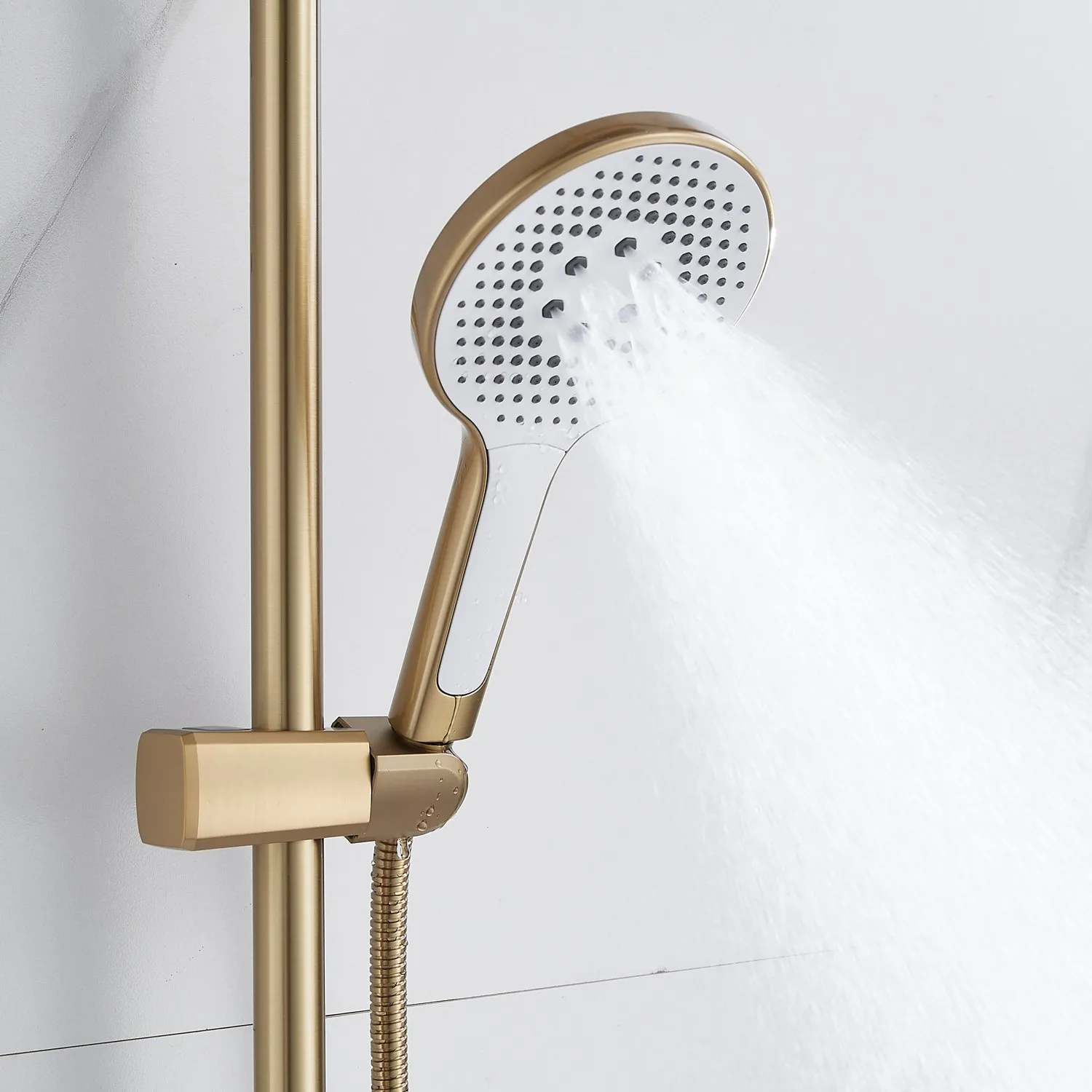 Душевая система Rose R3936G, золотой сатин