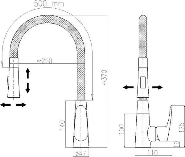 Смеситель для кухни Rav Slezak Amur AM719.5/11C