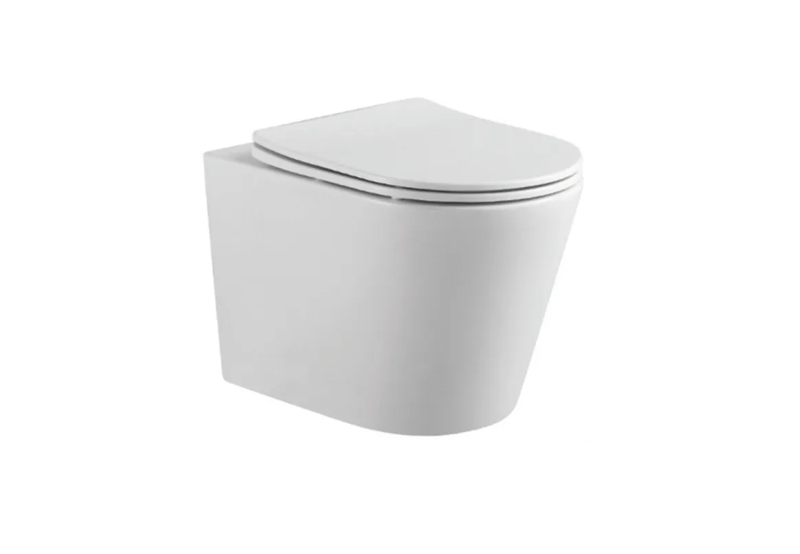 Унитаз-компакт подвесной AQUATEC ВЕГА TORNADO 490*360*320мм, тонкое сиденье с механизмом плавного закрывания, крепеж AQ1904T-00