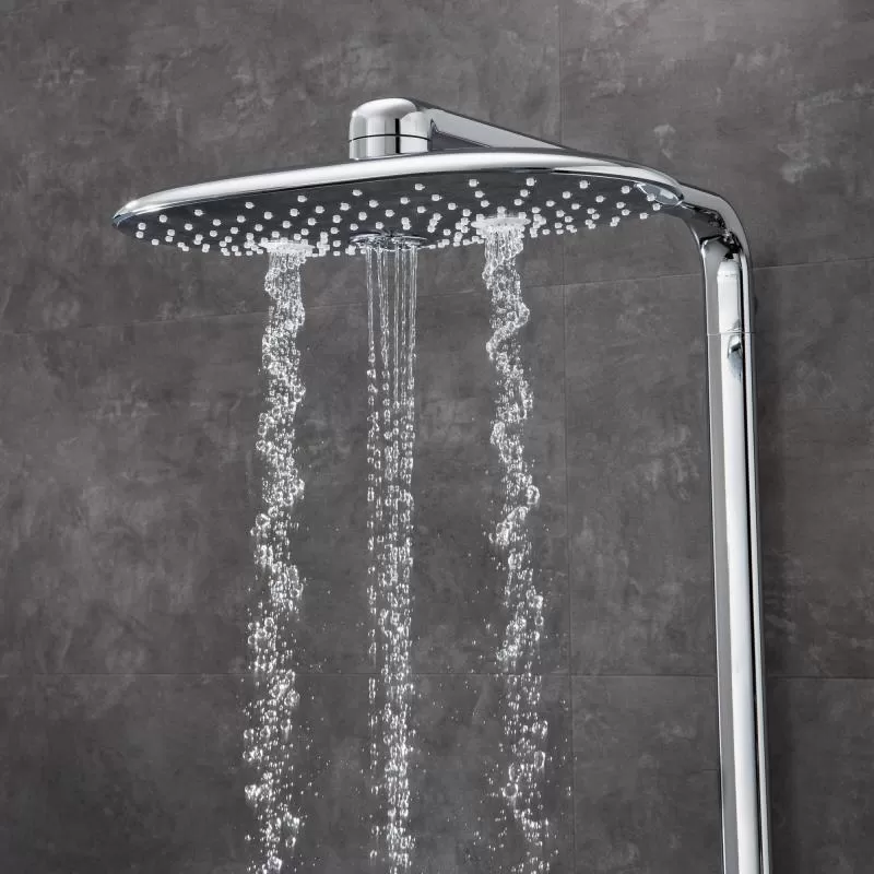 26250000 Rainshower SmartControl 360 DUO Душевая система с термостатическим смесителем для настенного монтажа, 3 режима верхнего душа, хром