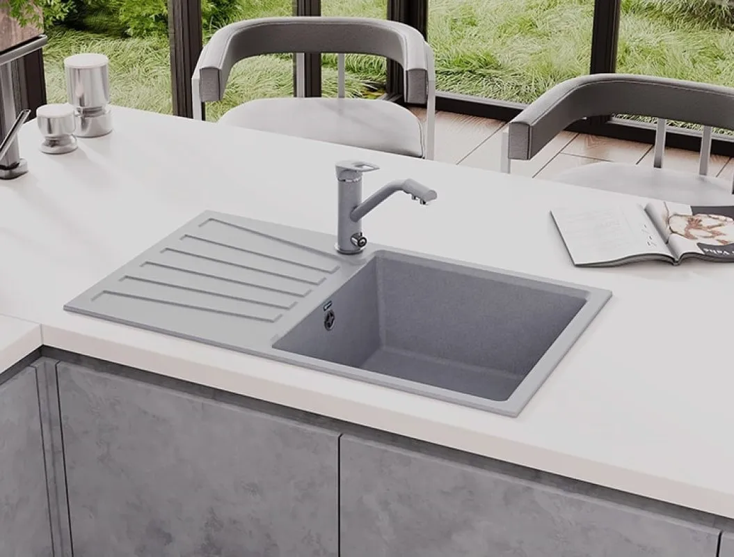 Кухонная мойка Ulgran U-703-342, графит