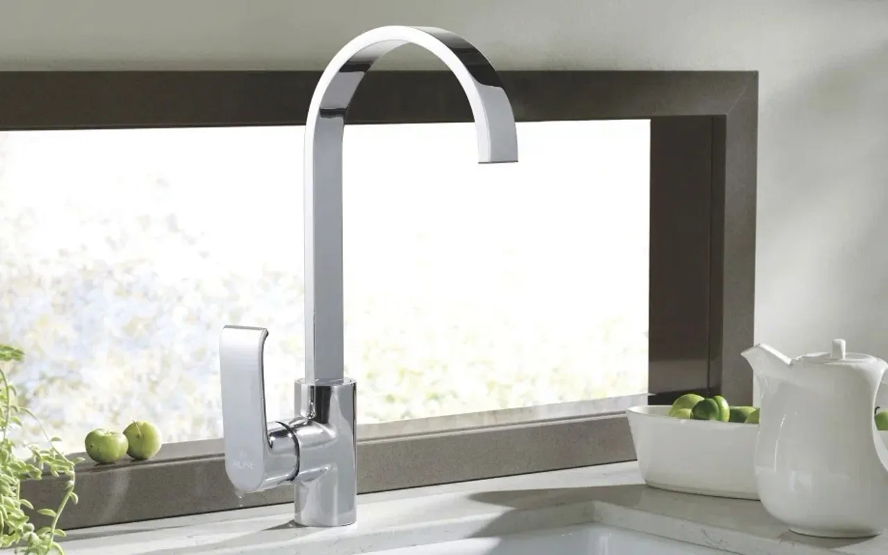 Смеситель для кухни Rose R1713, хром