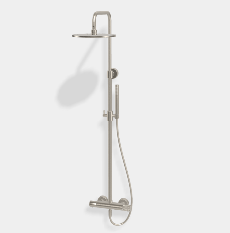 Душевая стойка Fima Carlo Frattini Shower column, G Collection, никель брашированный (F4285T/R256GSN)