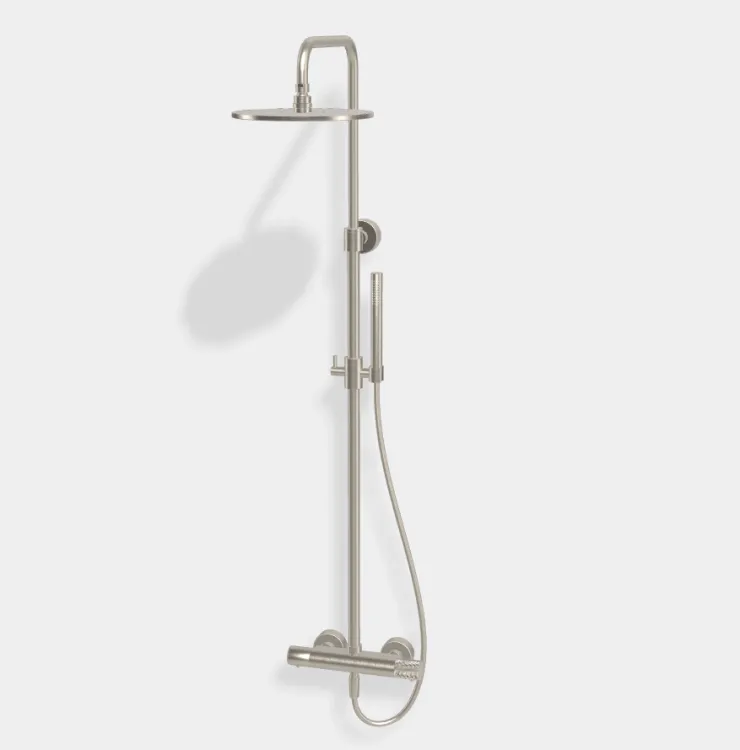 Душевая стойка Fima Carlo Frattini Shower column, G Collection, никель брашированный (F4285T/R256GSN)