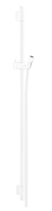 Душевая штанга Hansgrohe Unica S Puro 90 см со шлангом 28631700, матовый белый