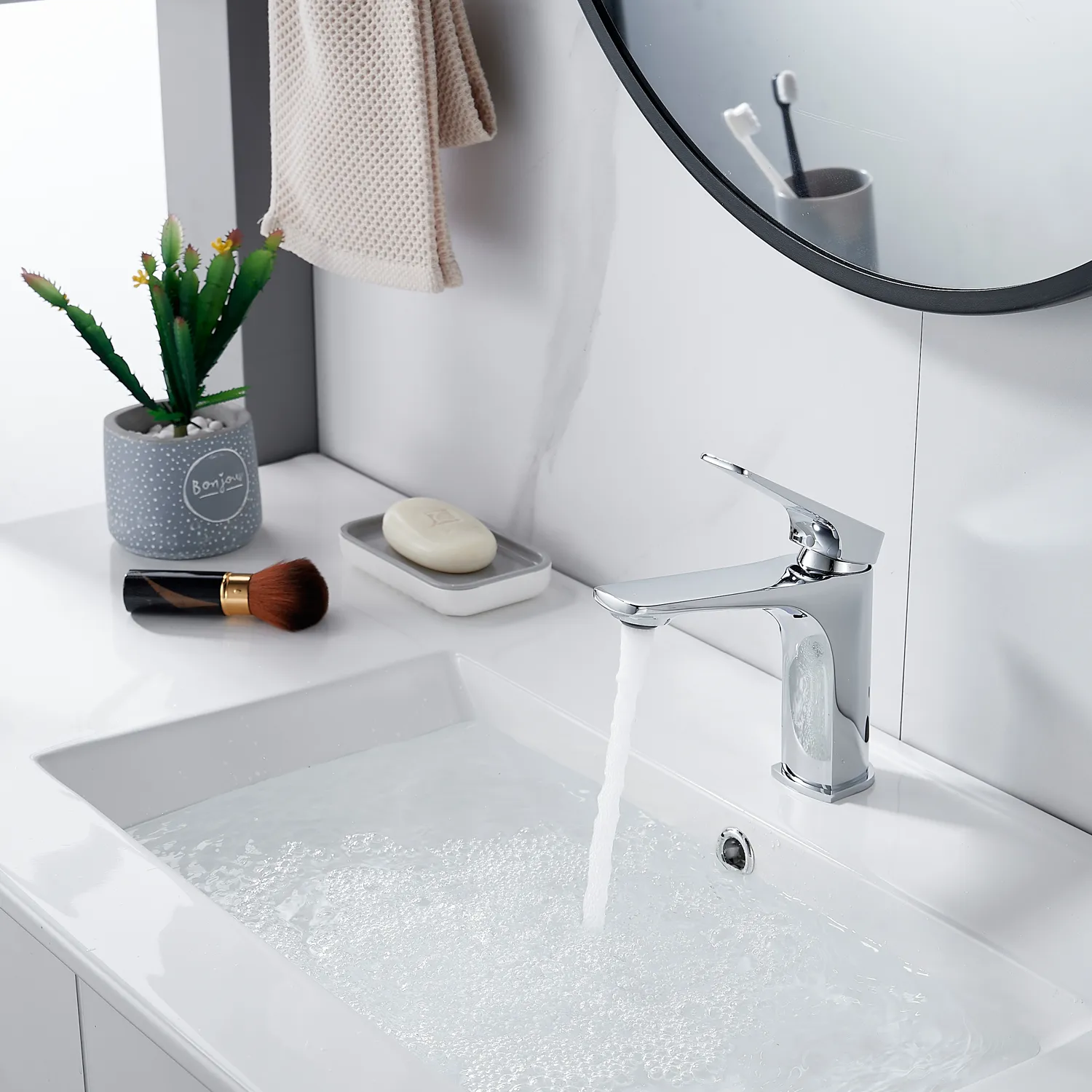 Смеситель для раковины Shevanik S4201, хром