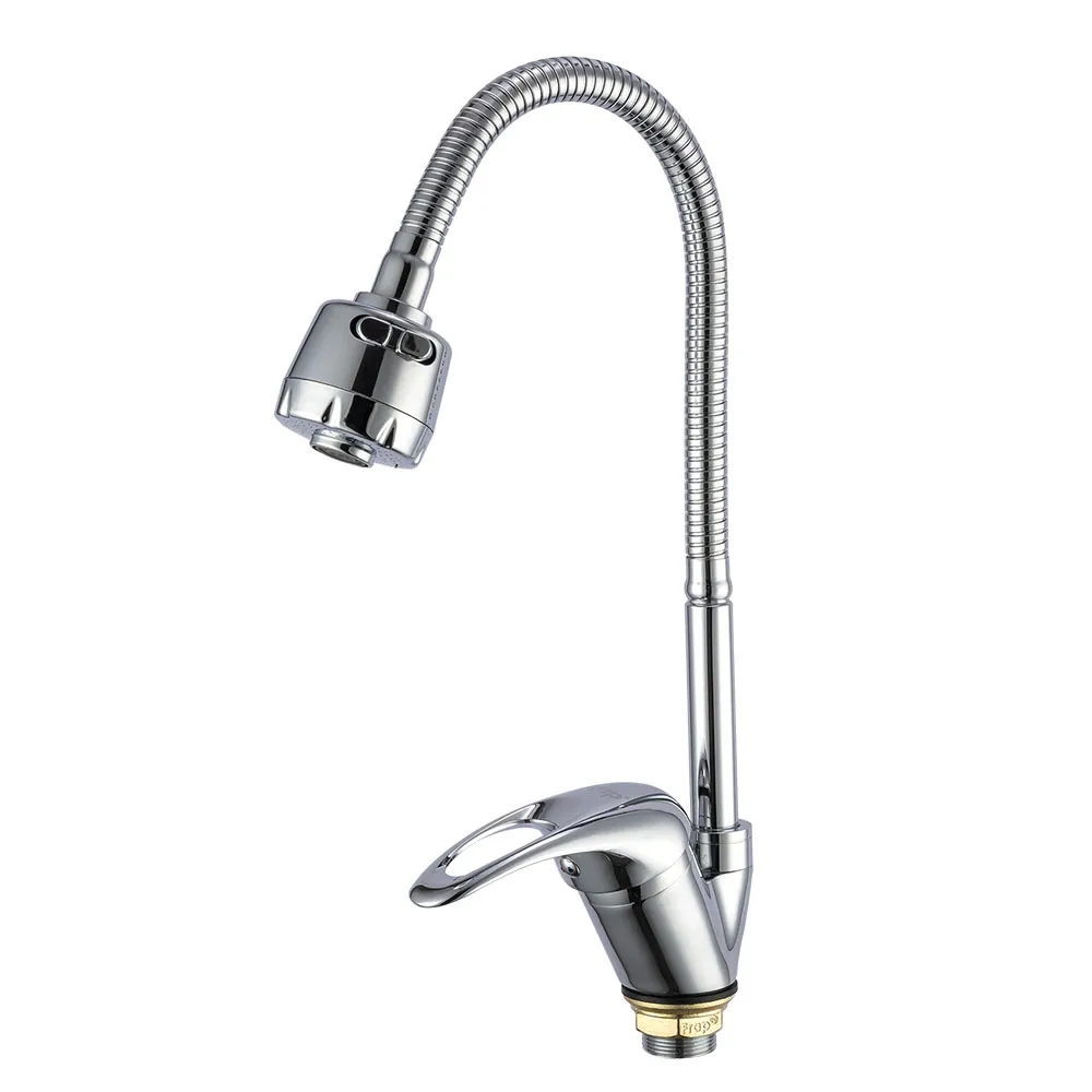 Смеситель для кухни с гибким изливом и режимом душ FRAP F4302-B, хром