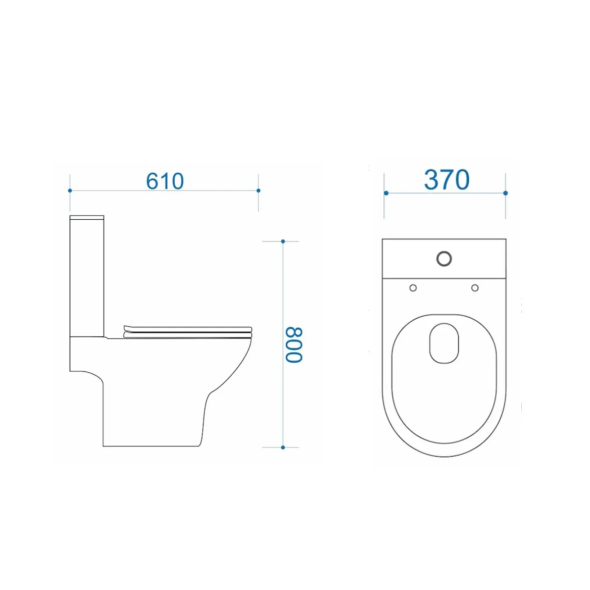 Унитаз напольный Maretti Ritta безободковый с микролифтом, RI10NBM58-844, белый