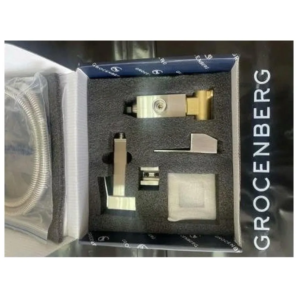 Гигиенический душ со смесителем встраиваемый Grocenberg GB002NK, никель