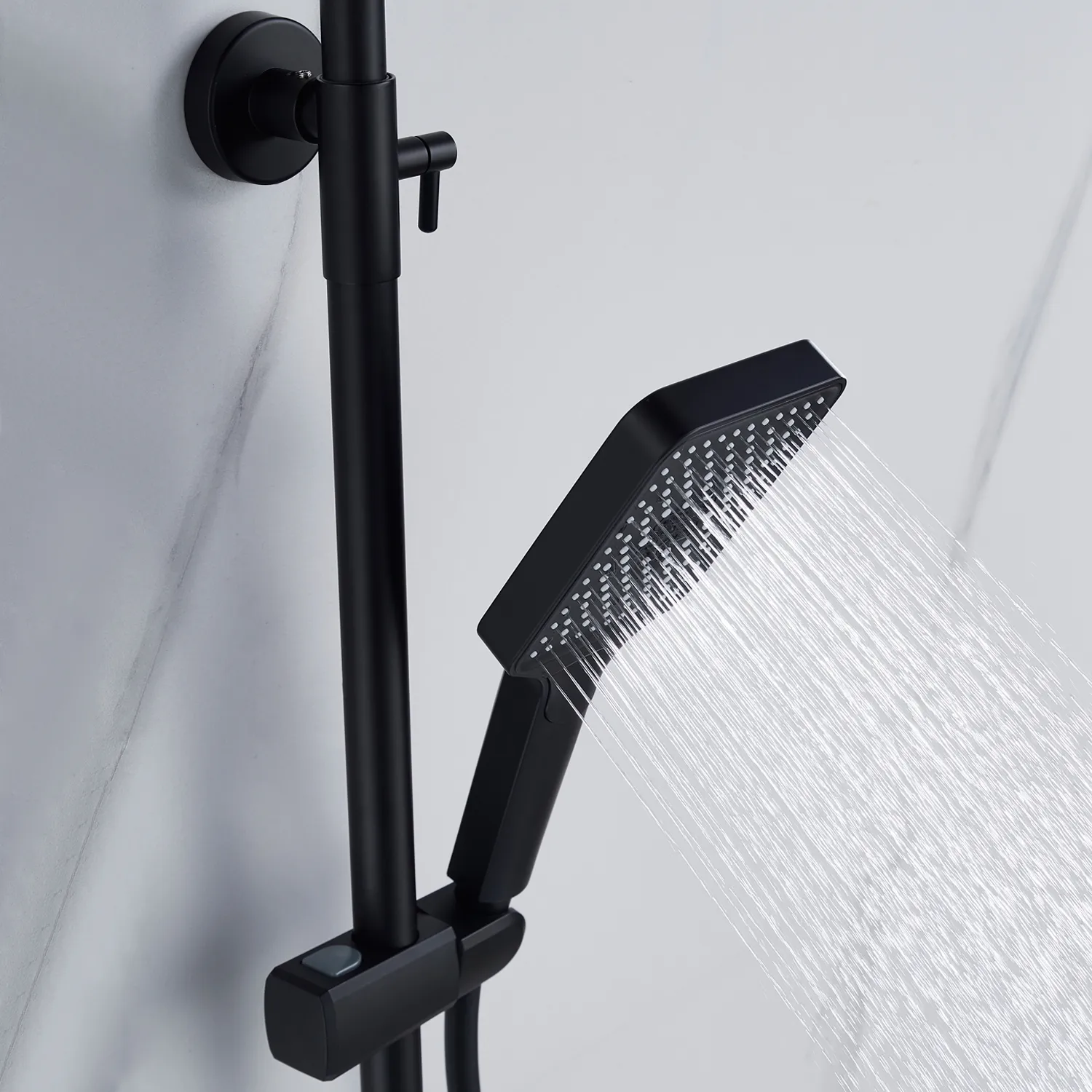 Душевая система Shevanik S4436H, черный