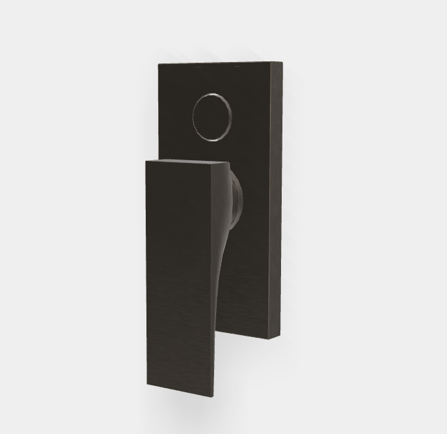 Смеситель для душа Fima Carlo Frattini Zeta, на 2 потребителя, брашированный черный хром (F3969E2CS)