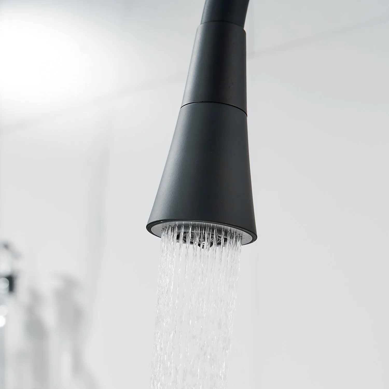 Смеситель для кухни с гибким изливом Shevanik S543H-3, черный