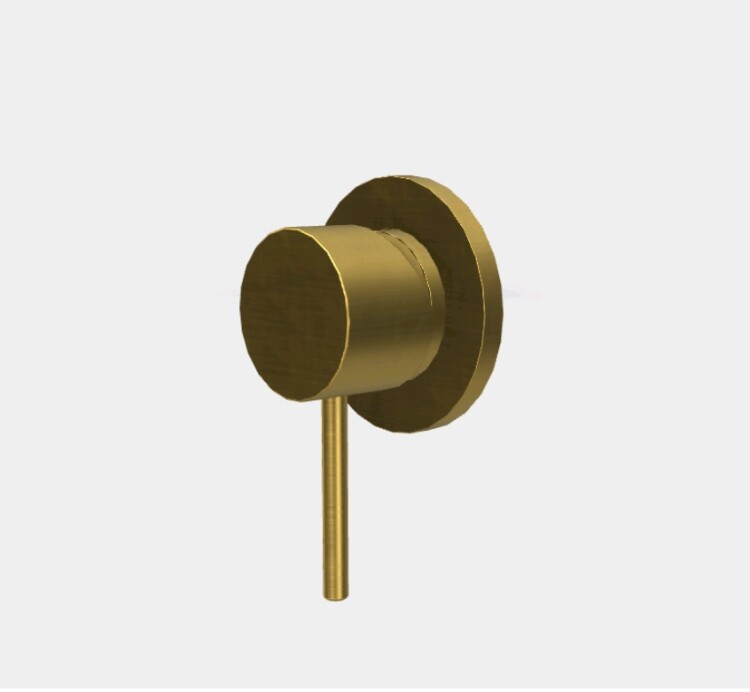 Смеситель для душа Fima Carlo Frattini Spillo Up, на 1 потребитель, золото брашированное (F3033N1OS)