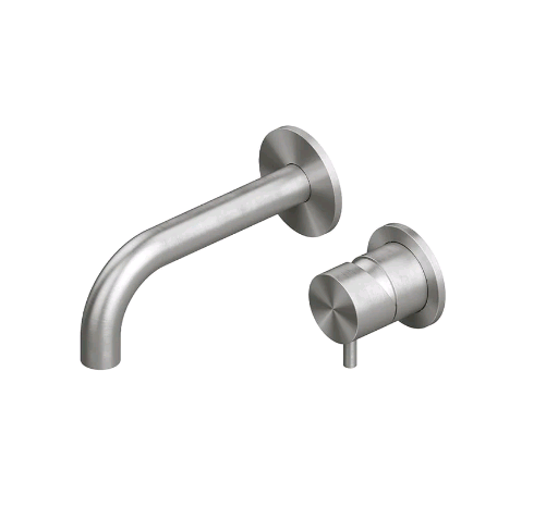 Смеситель для раковины Quadro design Source, сталь шлифованная/брашированная (13 14.00 AS)