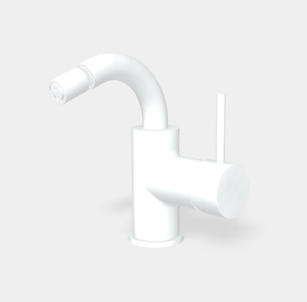 Смеситель для биде Fima Carlo Frattini Spillo Up, белый матовый (F3042BS)