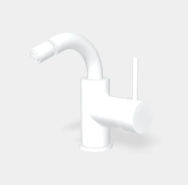 Смеситель для биде Fima Carlo Frattini Spillo Up, белый матовый (F3042BS)