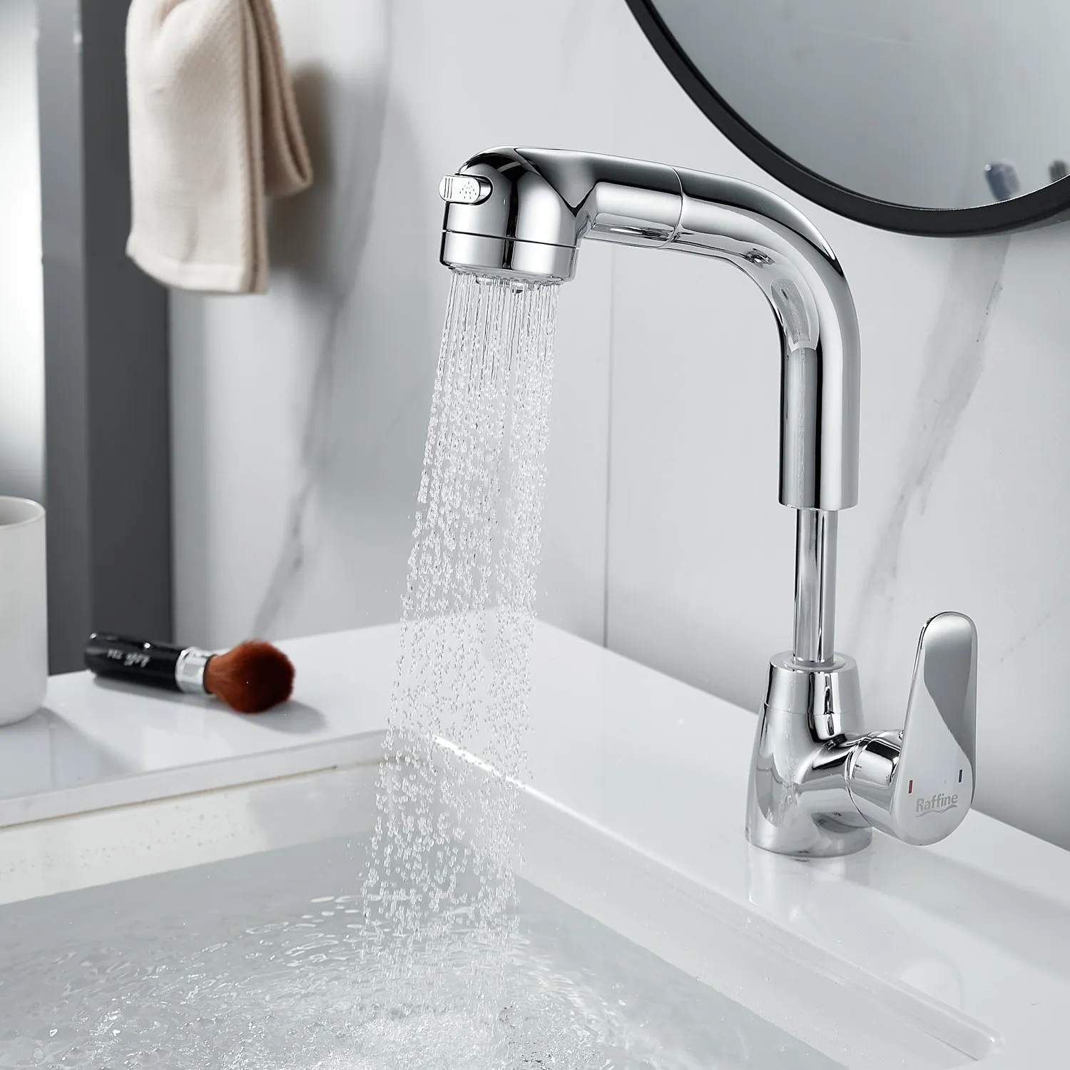 Смеситель для раковины многофункциональный Raffine F291, хром