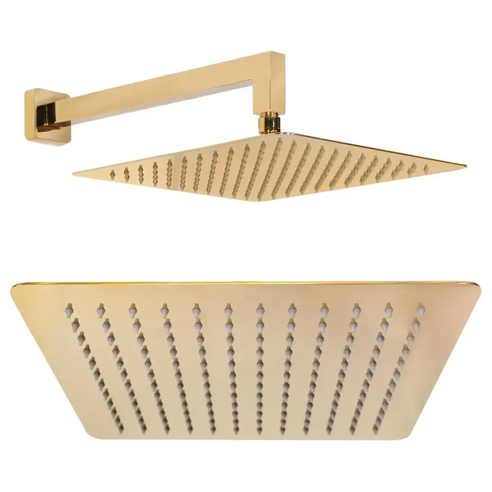 Душевая система встраиваемая (без излива) Hansberge H6070GO, золото