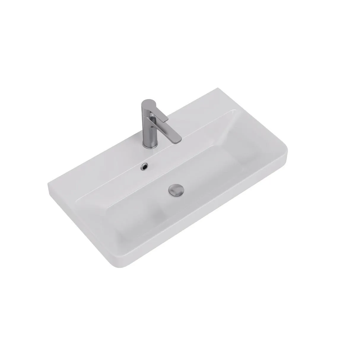 Тумба с раковиной подвесная Dreja Luxury 70 см, белый