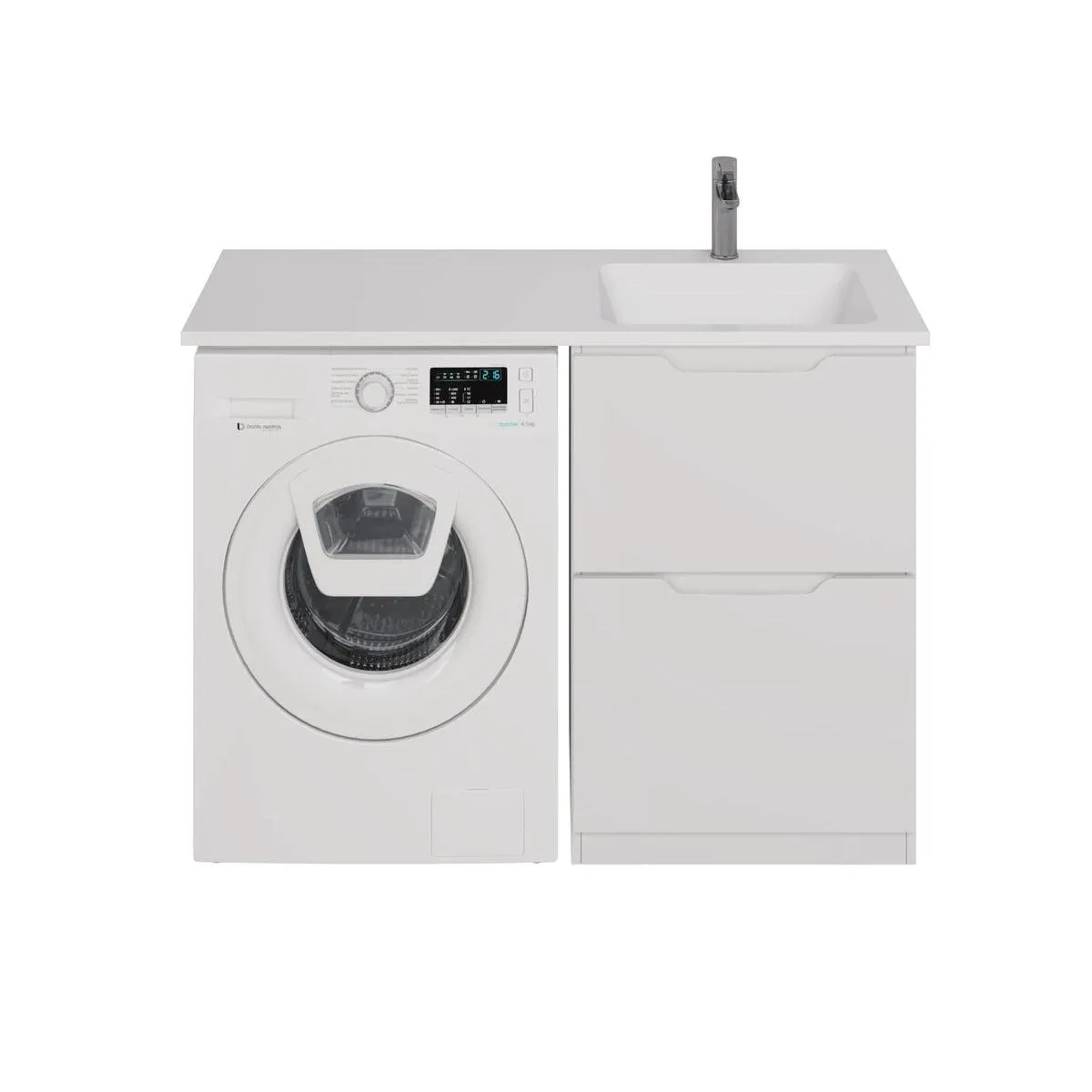 Тумба с раковиной напольная Dreja Bona 60 см, белый