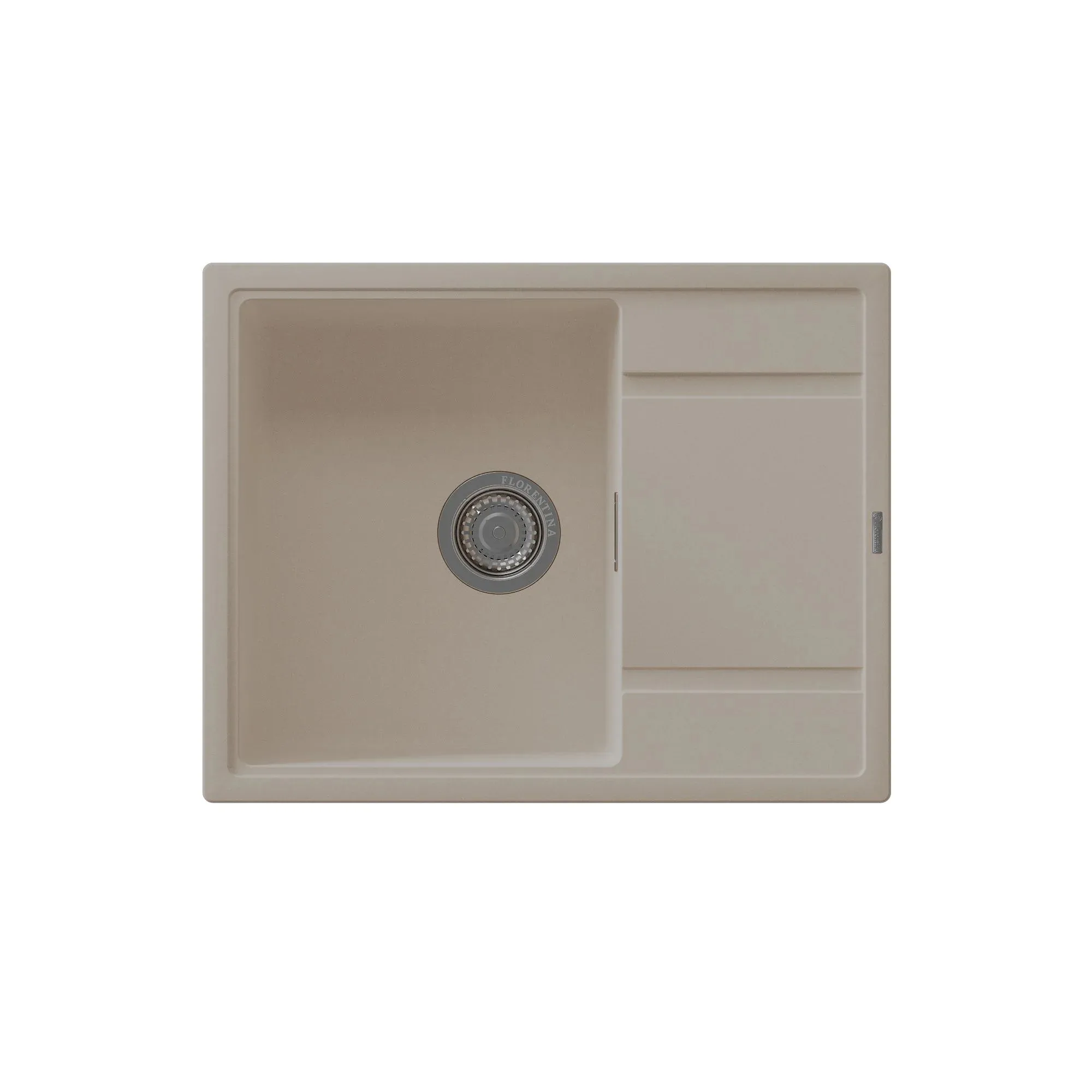 Кухонная мойка Florentina ЭСТЕЛЬ 20.520.C0650.104, бежевый