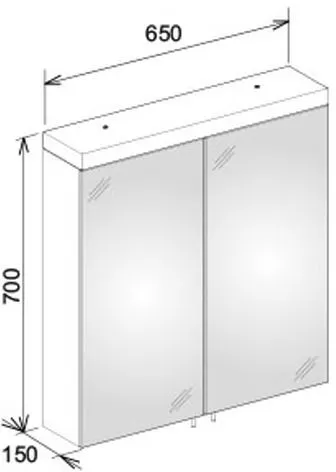Зеркальный шкаф Keuco Royal Reflex 24202171301