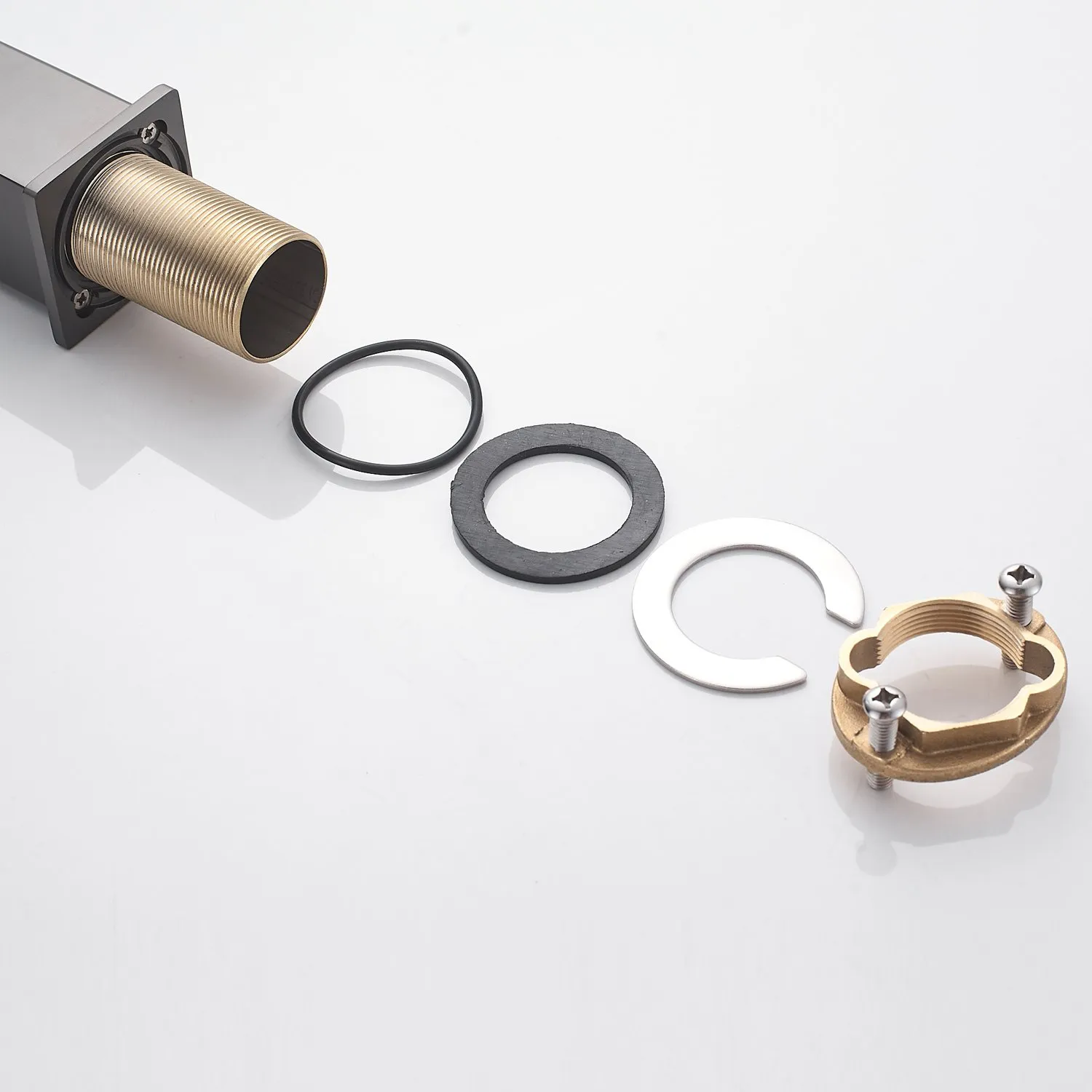 Смеситель для раковины Shevanik S9601T, оружейная сталь