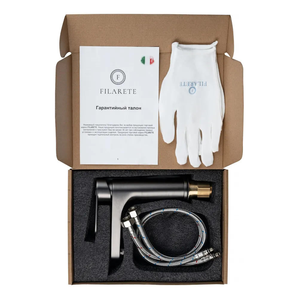 Смеситель для раковины FILARETE Retta FL5030BG, графит