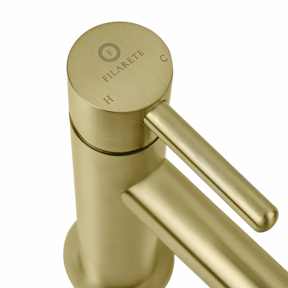 Смеситель для раковины FILARETE Roun FL5020MG, матовое золото