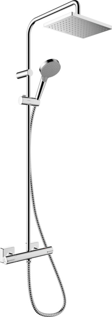 Душевая система HANSGROHE Vernis Shape Showerpipe 230 1jet с термостатом, хром (26286000)