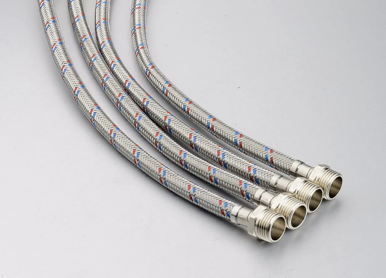 Подводка гибкая ПрофСан для воды 180 см гайка-штуцер  1/2-1/2 (PS-FM180)