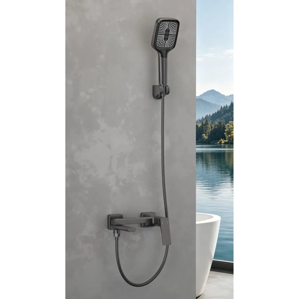 Смеситель для ванны Savol S-DG2324Q, графит