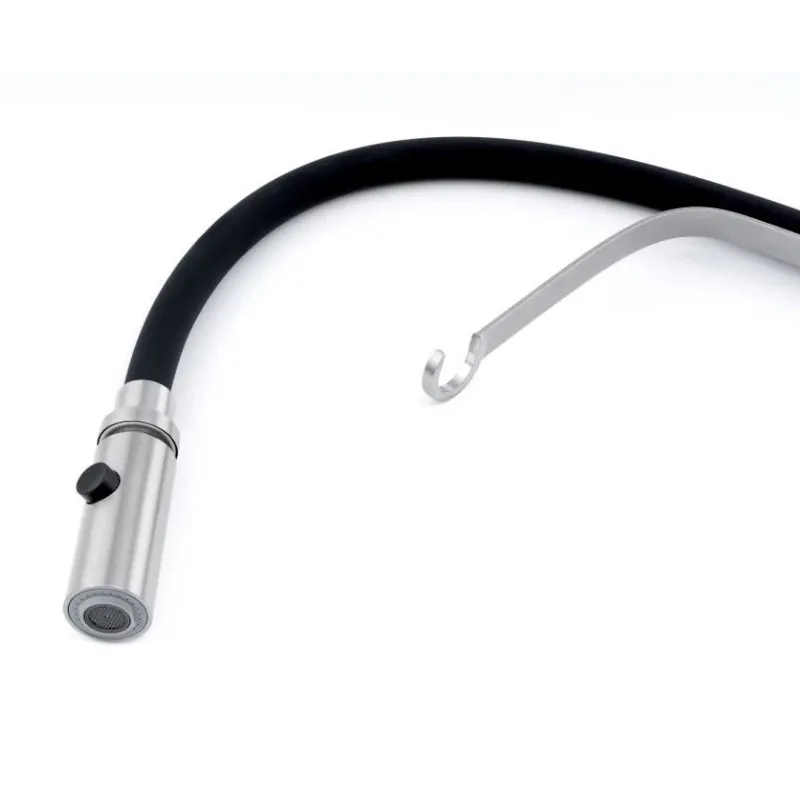 Смеситель для кухни с гибким изливом и режимом "душ" Knotlor SS-07, сатин