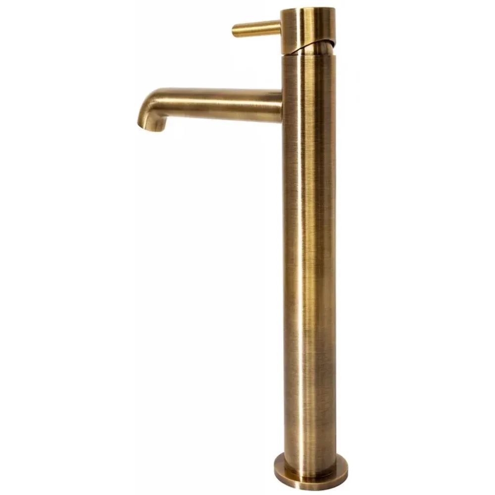 Смеситель для раковины высокий Hansberge H2031BR, бронза