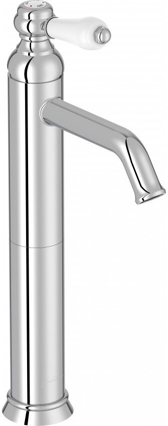 Смеситель для раковины Jacob Delafon Louise (E24361-CP) высокий,  хром/белый