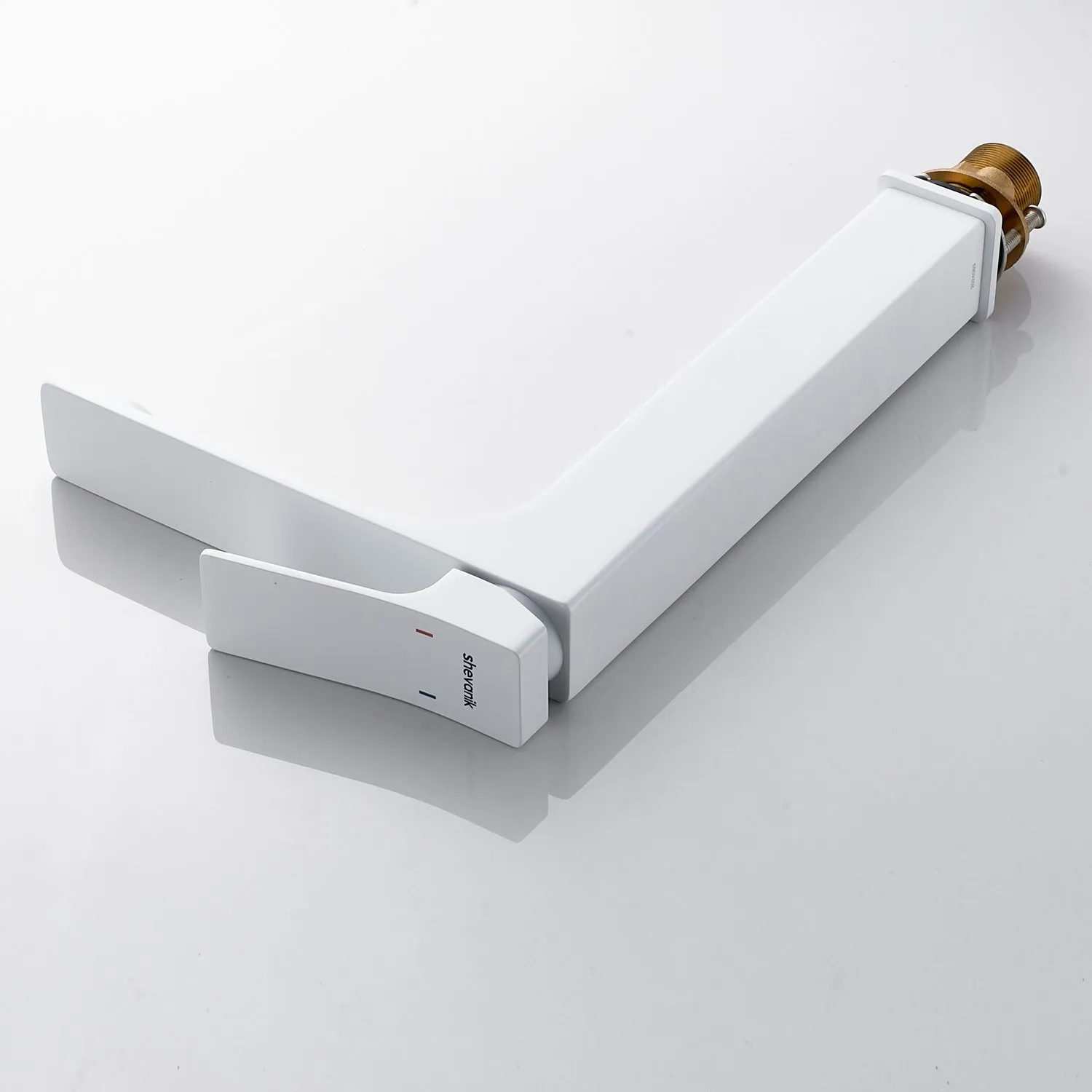 Смеситель для раковины высокий Shevanik S6111C, белый