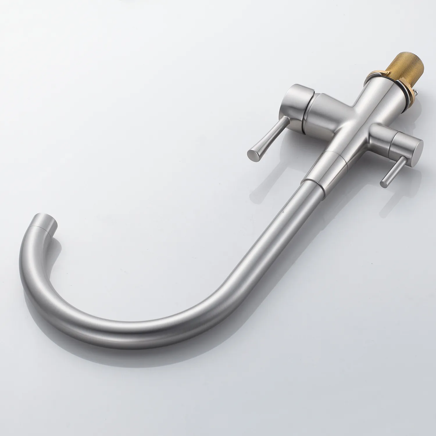 Смеситель для кухни с подключением фильтра Shevanik S428L, сатин